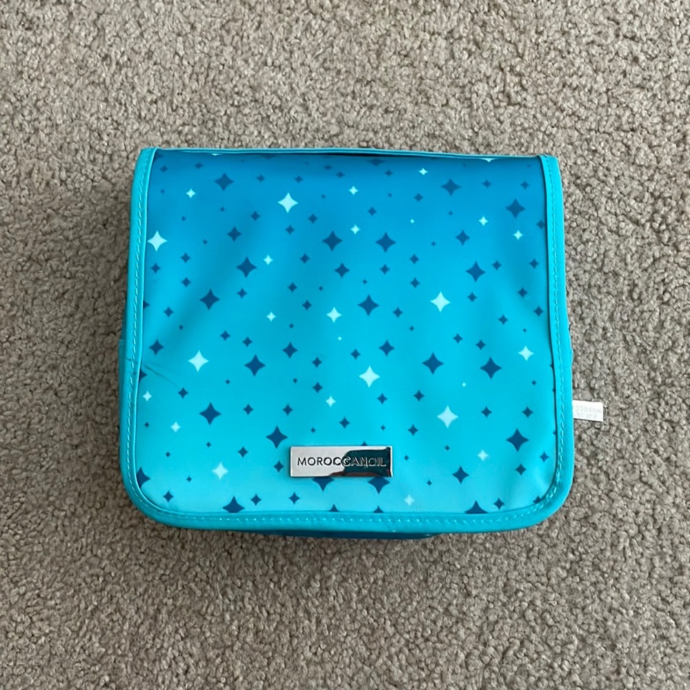 Moroccan Oil Teal Travel Toiletrie Bag.